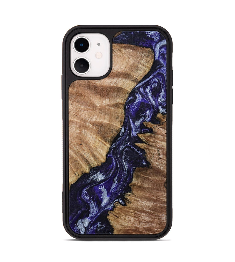 iPhone 11 Wood Phone Case - Taytum (Purple, 800603)