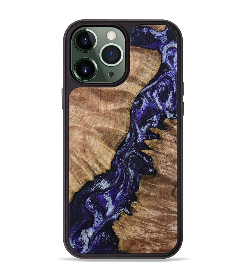 iPhone 13 Pro Max Wood Phone Case - Taytum (Purple, 800603)