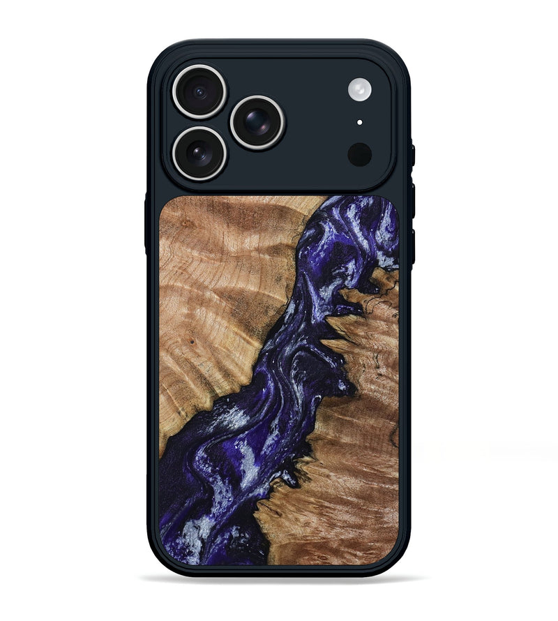 iPhone 17 Pro Max Wood Phone Case - Taytum (Purple, 800603)