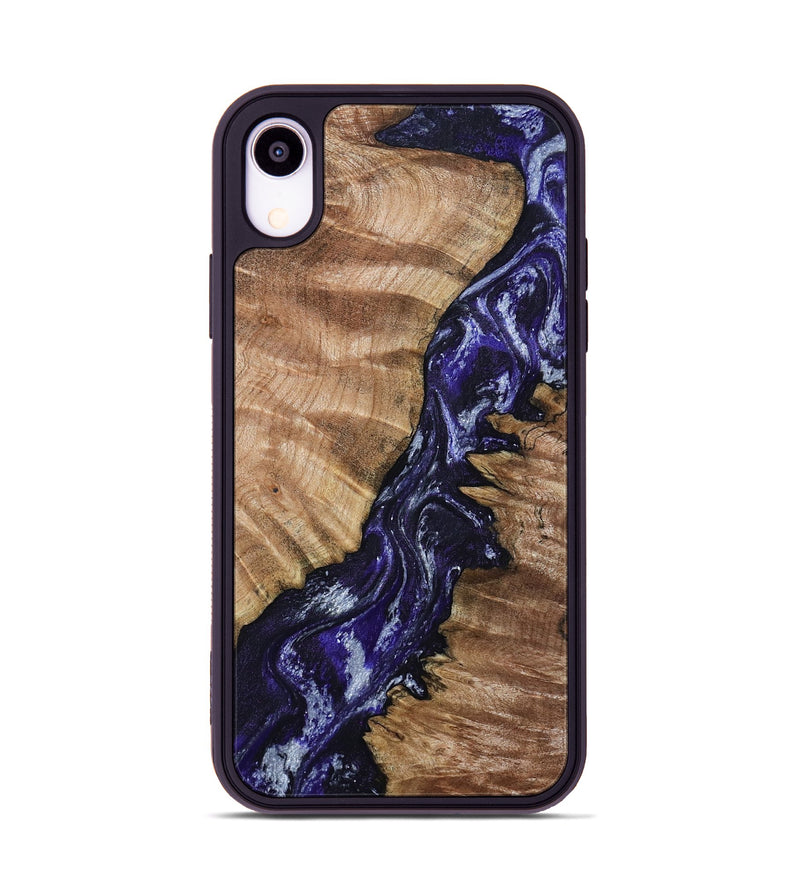 iPhone Xr Wood Phone Case - Taytum (Purple, 800603)