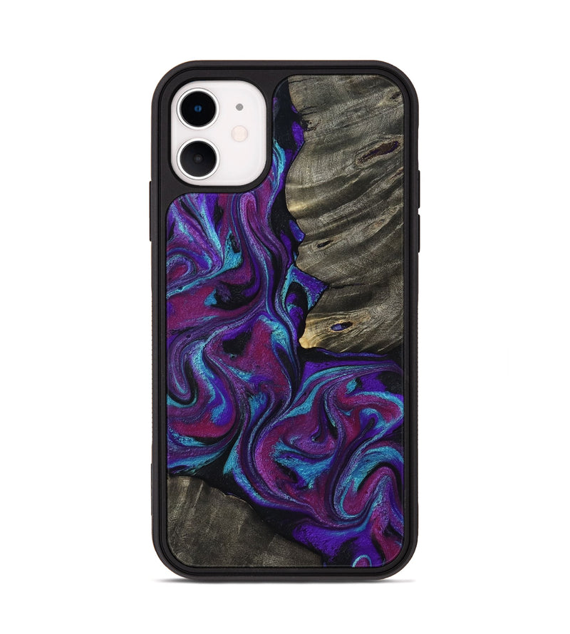 iPhone 11 Wood Phone Case - Alva (Purple, 800604)