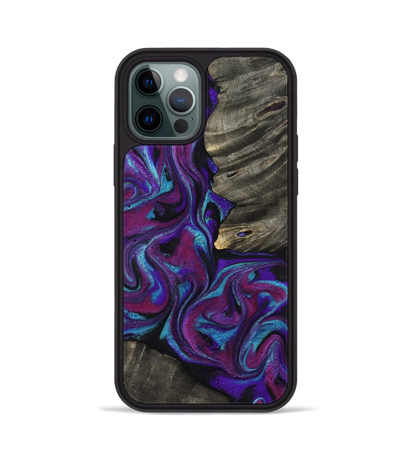 iPhone 12 Pro Wood Phone Case - Alva (Purple, 800604)