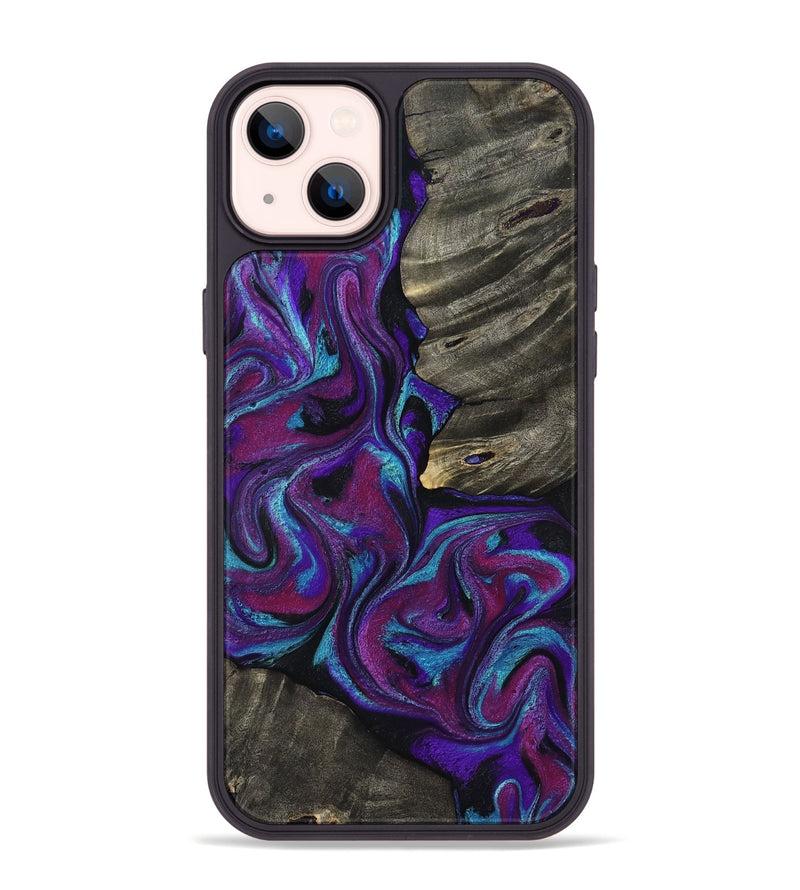 iPhone 14 Plus Wood Phone Case - Alva (Purple, 800604)