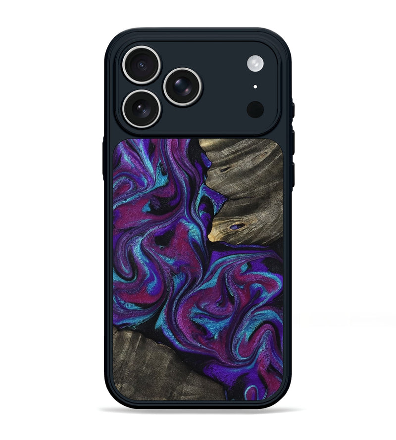 iPhone 17 Pro Max Wood Phone Case - Alva (Purple, 800604)