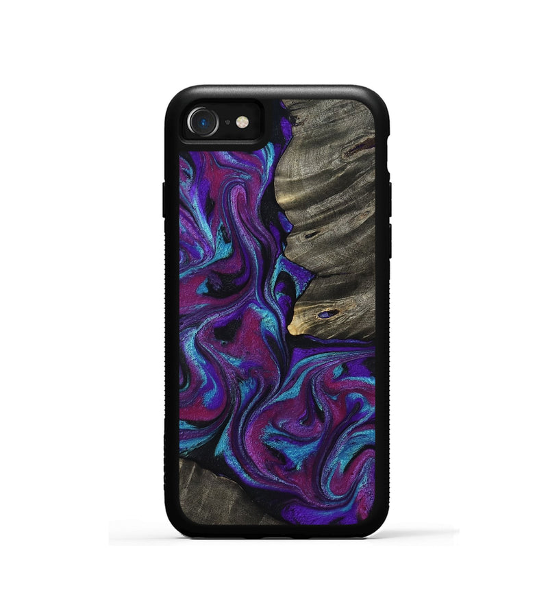 iPhone SE Wood Phone Case - Alva (Purple, 800604)