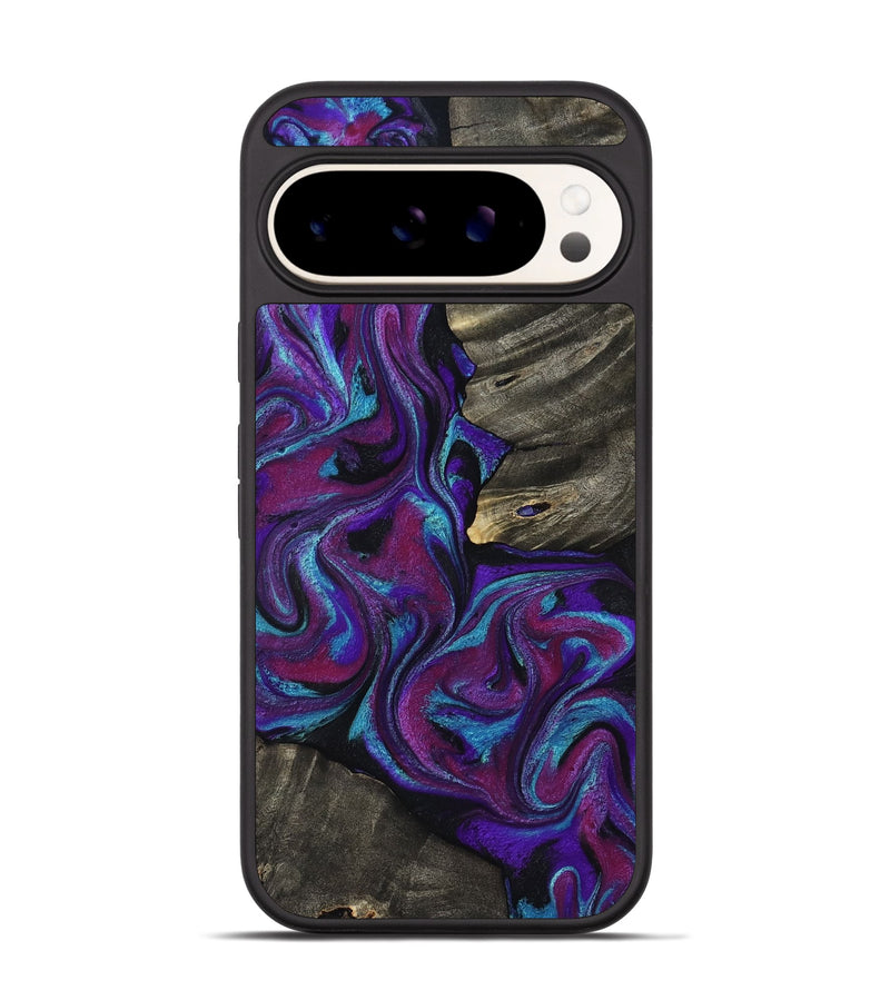Pixel 9 Wood Phone Case - Alva (Purple, 800604)