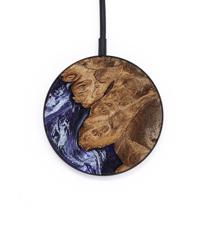 Circle Wood Wireless Charger - Duke (Purple, 800605)