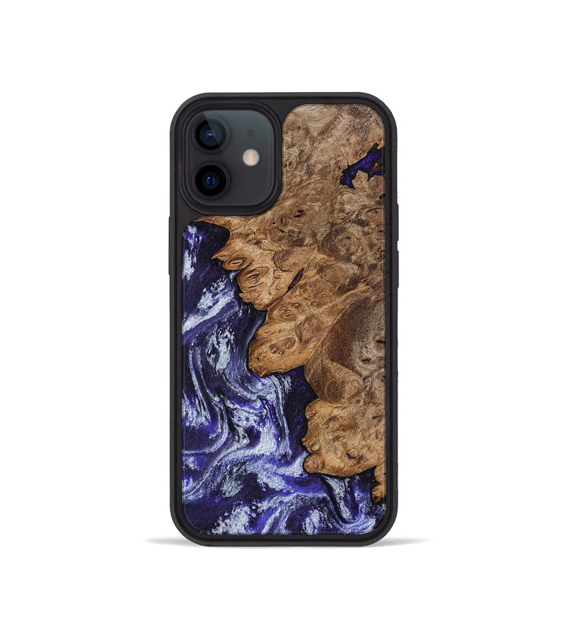 iPhone 12 mini Wood Phone Case - Duke (Purple, 800605)