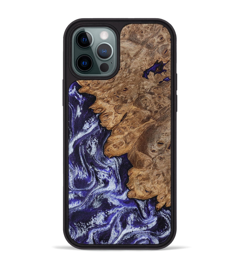 iPhone 12 Pro Max Wood Phone Case - Duke (Purple, 800605)