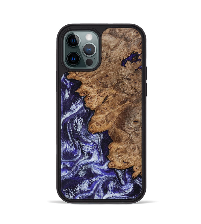 iPhone 12 Pro Wood Phone Case - Duke (Purple, 800605)