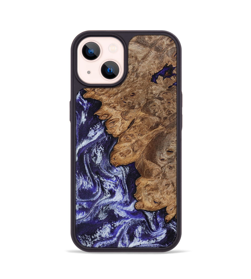 iPhone 14 Wood Phone Case - Duke (Purple, 800605)