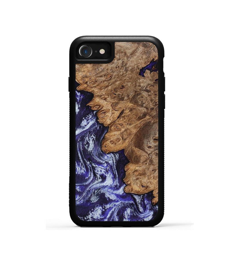 iPhone SE Wood Phone Case - Duke (Purple, 800605)