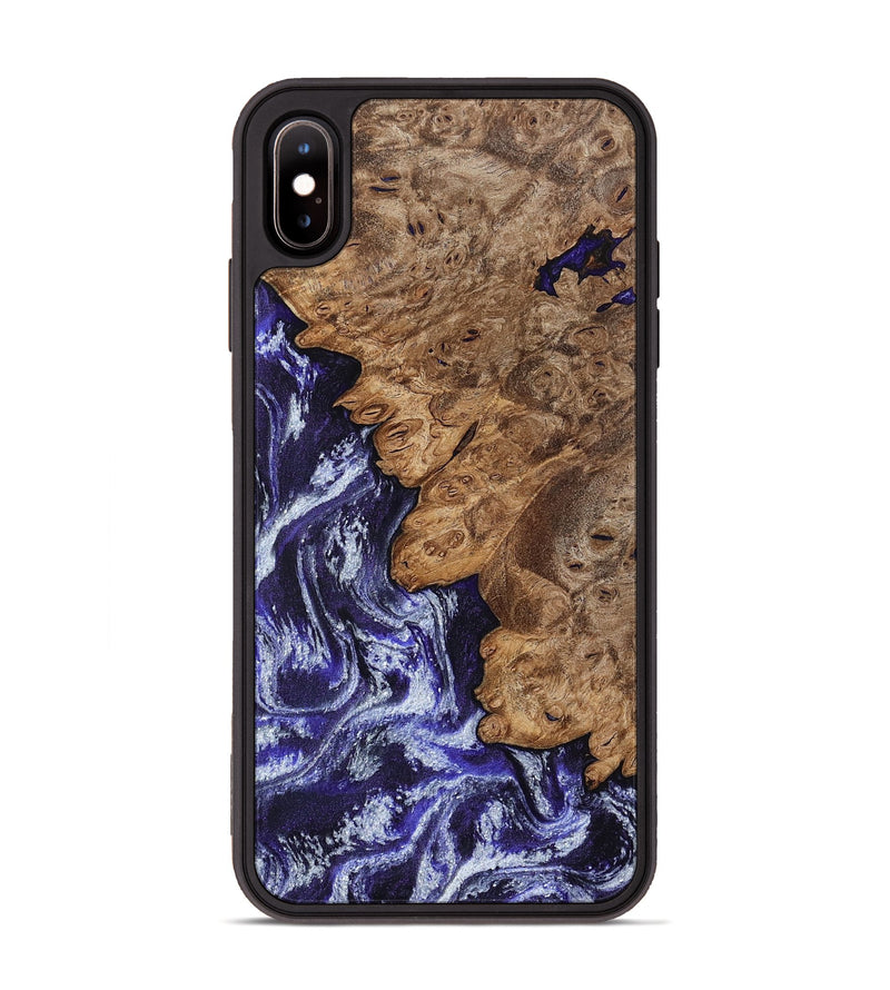 iPhone Xs Max Wood Phone Case - Duke (Purple, 800605)