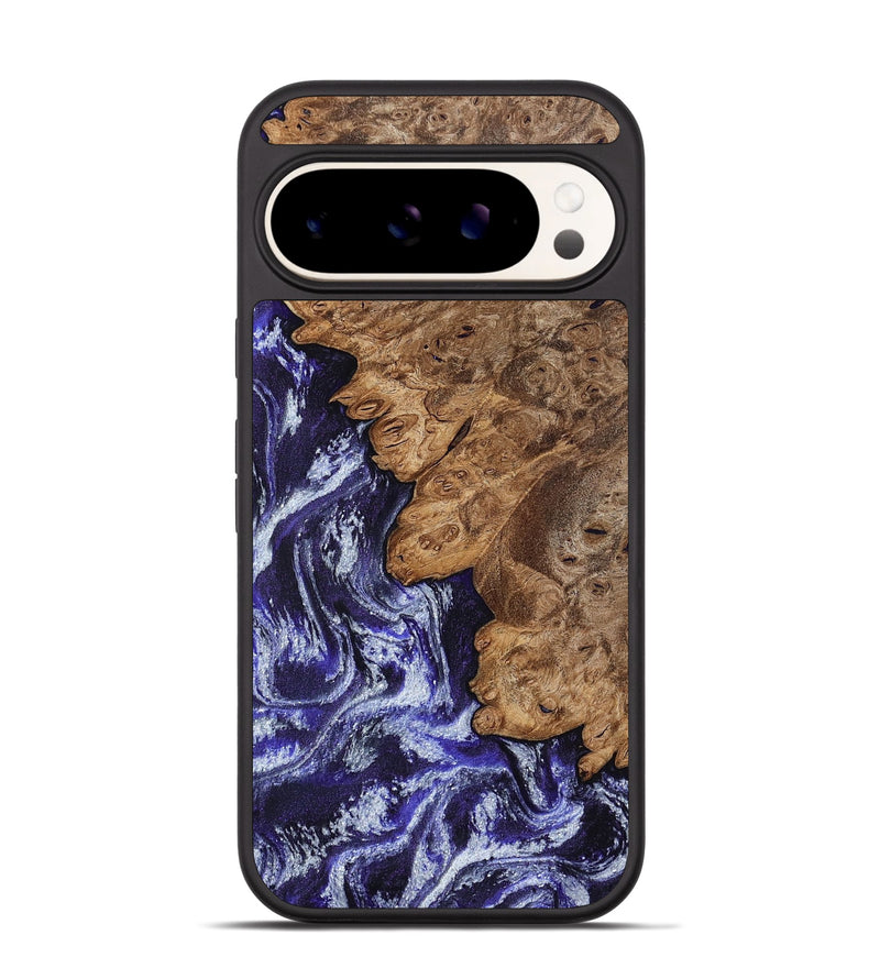 Pixel 9 Wood Phone Case - Duke (Purple, 800605)
