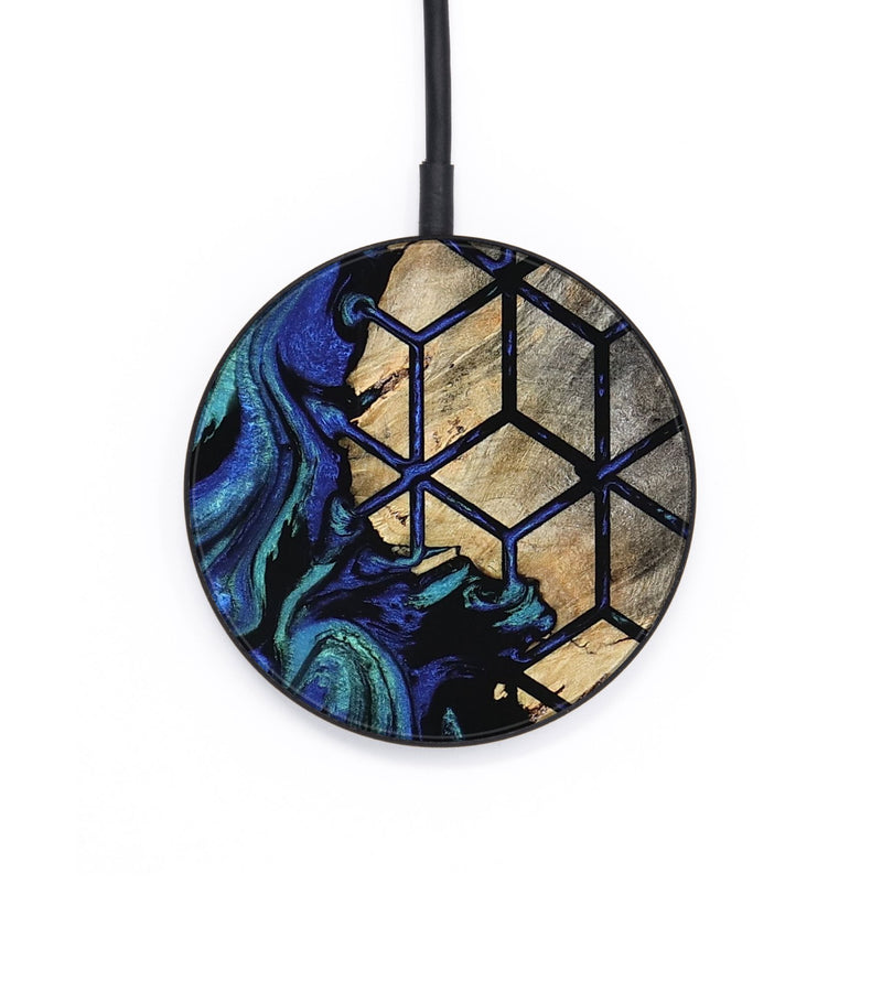 Circle Wood Wireless Charger - Fabiola (Pattern, 800623)