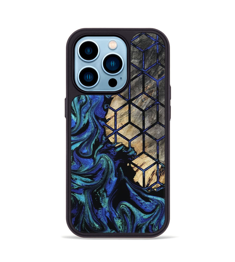 iPhone 14 Pro Wood Phone Case - Fabiola (Pattern, 800623)