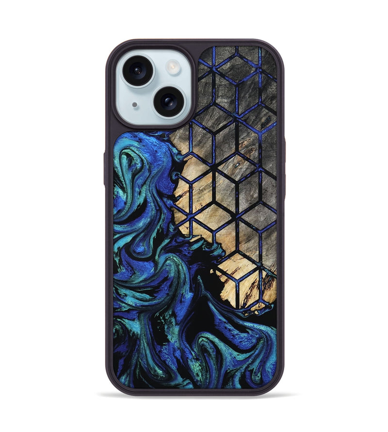 iPhone 15 Wood Phone Case - Fabiola (Pattern, 800623)