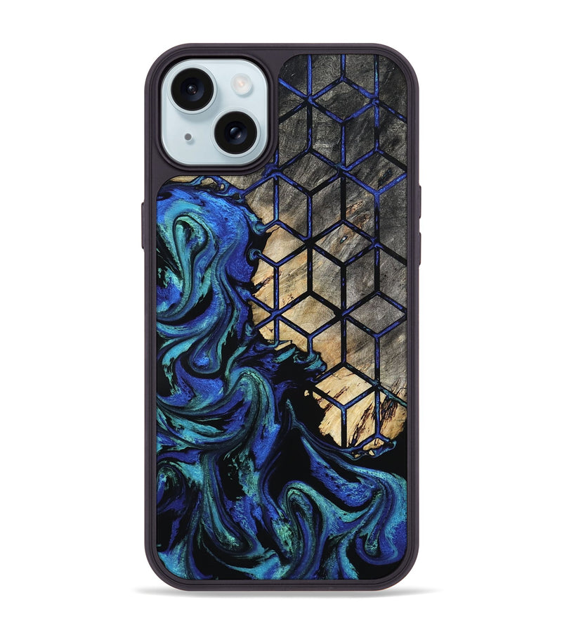 iPhone 15 Plus Wood Phone Case - Fabiola (Pattern, 800623)