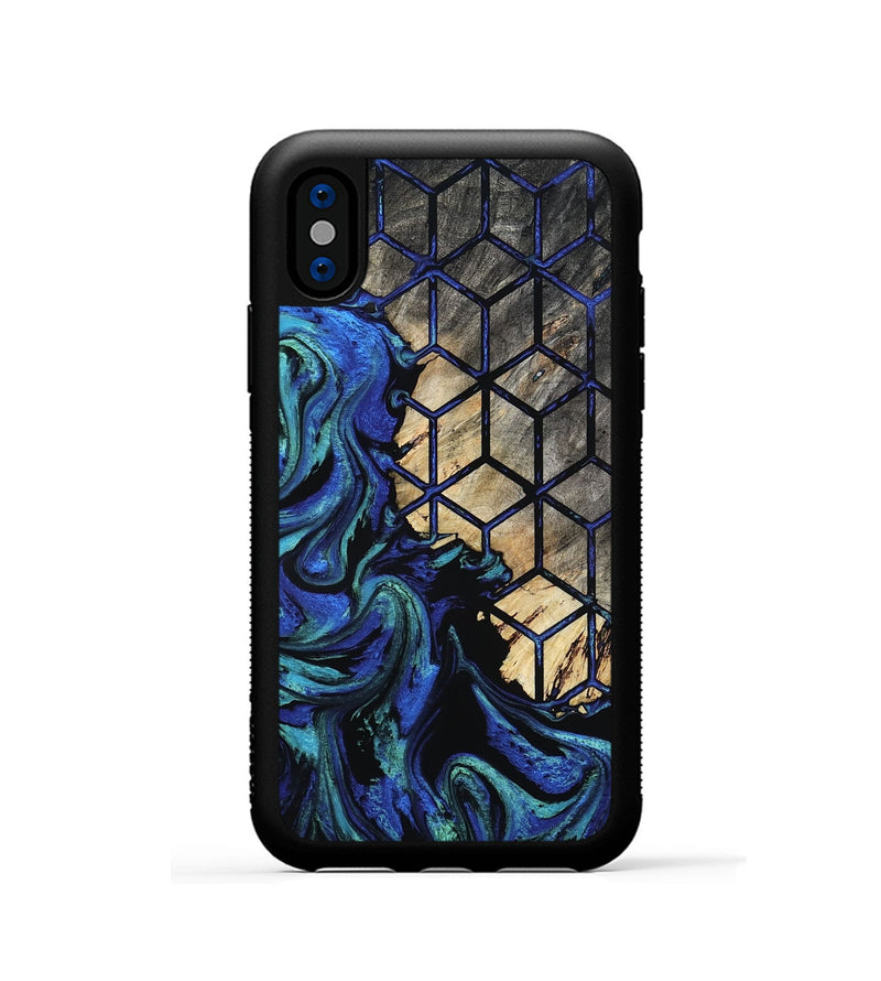 iPhone Xs Wood Phone Case - Fabiola (Pattern, 800623)