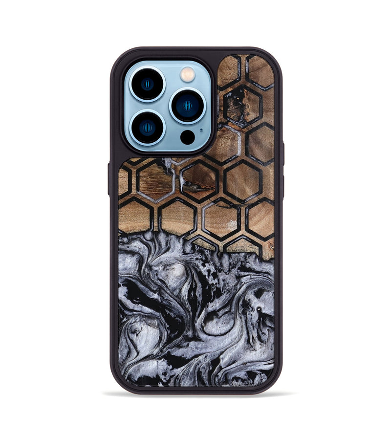 iPhone 14 Pro Wood Phone Case - Taina (Pattern, 800626)