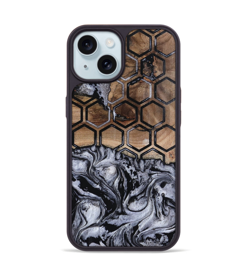 iPhone 15 Wood Phone Case - Taina (Pattern, 800626)