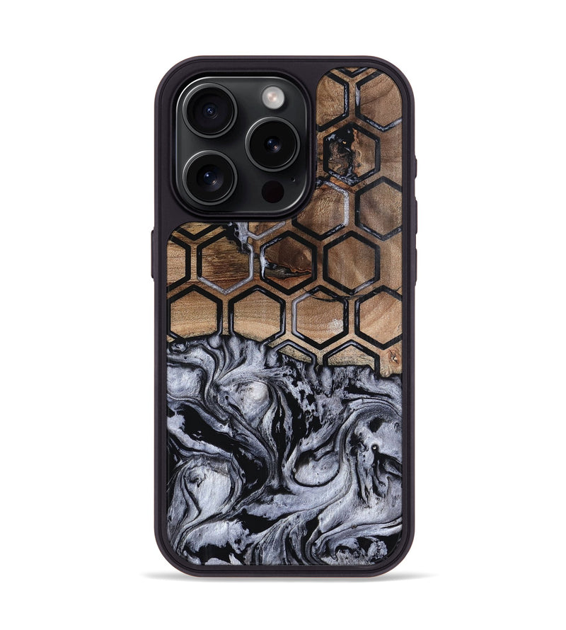 iPhone 15 Pro Wood Phone Case - Taina (Pattern, 800626)