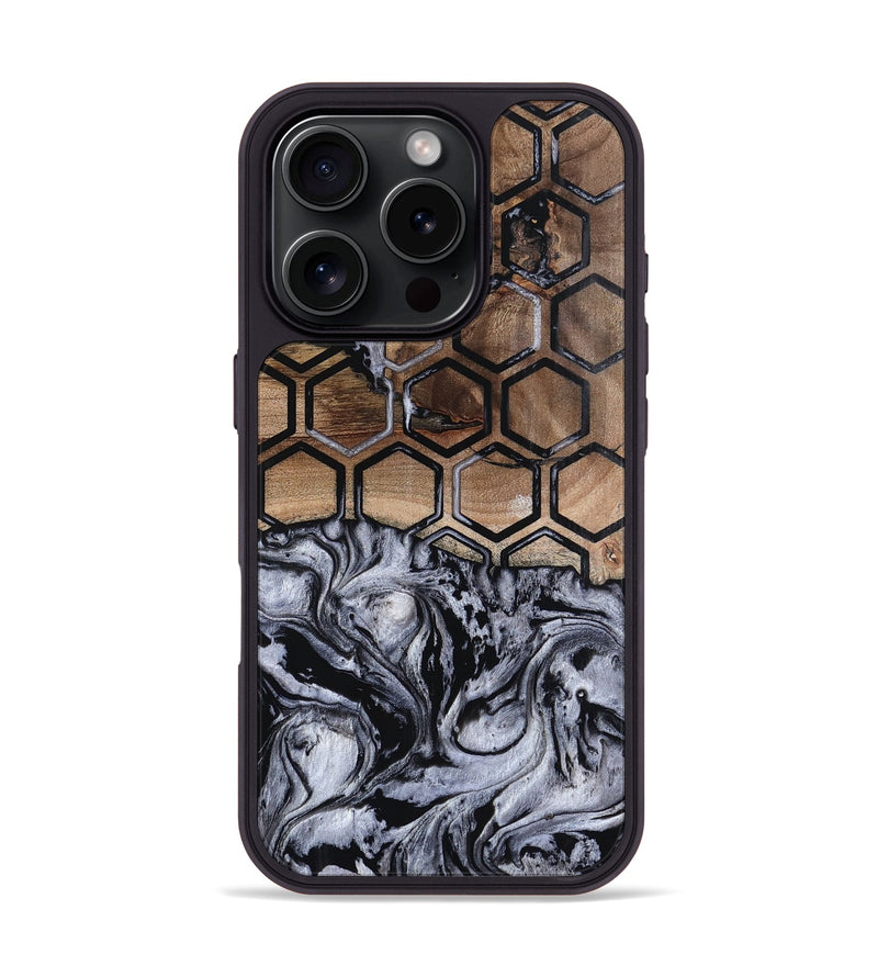 iPhone 16 Pro Wood Phone Case - Taina (Pattern, 800626)