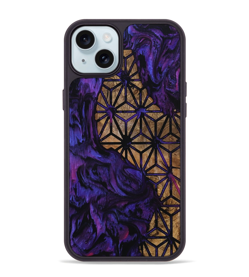 iPhone 15 Plus Wood Phone Case - Latasha (Pattern, 800627)