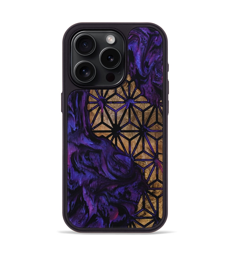 iPhone 15 Pro Wood Phone Case - Latasha (Pattern, 800627)