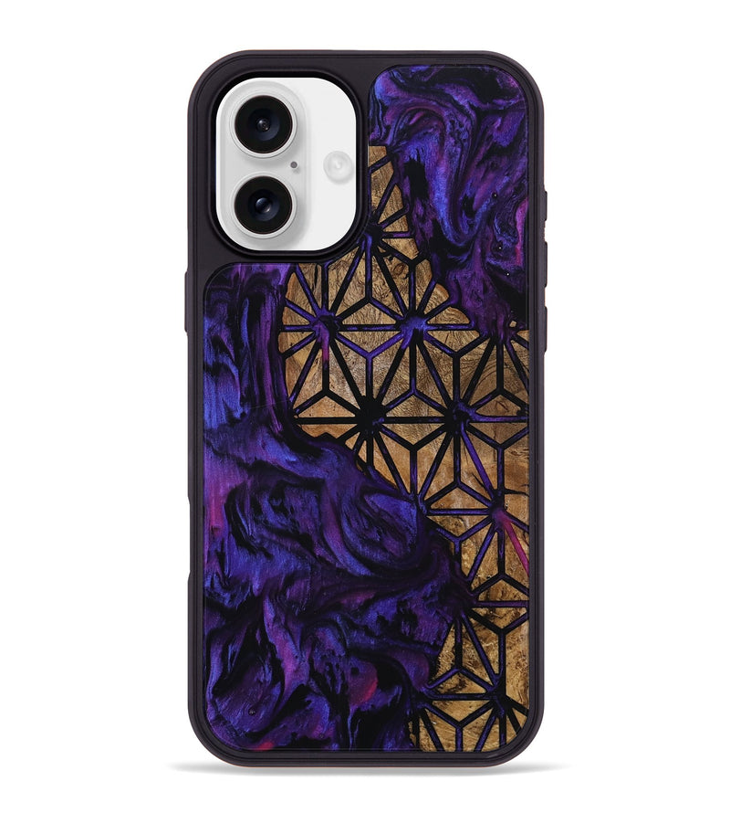 iPhone 16 Plus Wood Phone Case - Latasha (Pattern, 800627)