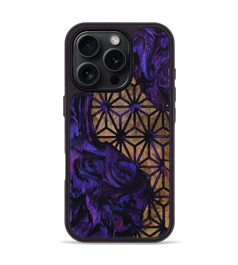 iPhone 16 Pro Wood Phone Case - Latasha (Pattern, 800627)