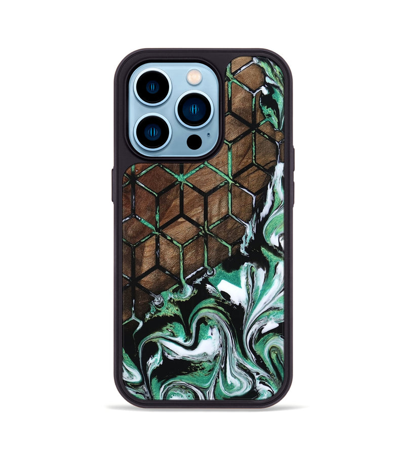 iPhone 14 Pro Wood Phone Case - Lance (Pattern, 800631)