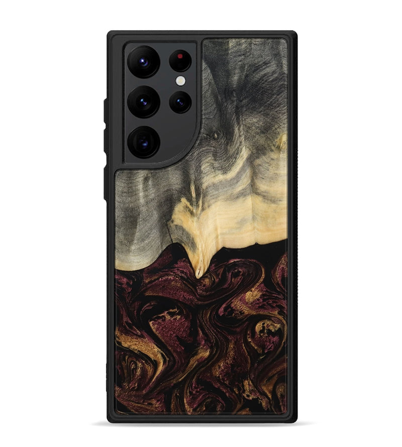 Galaxy S22 Ultra Wood Phone Case - Domingo (Red, 800637)