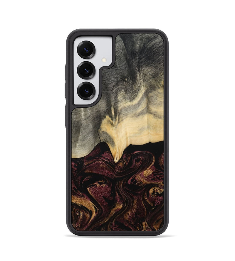 Galaxy S25 Wood Phone Case - Domingo (Red, 800637)