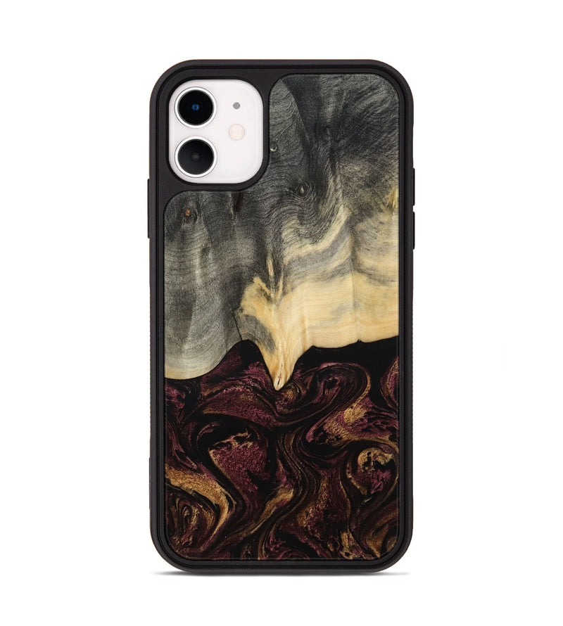 iPhone 11 Wood Phone Case - Domingo (Red, 800637)