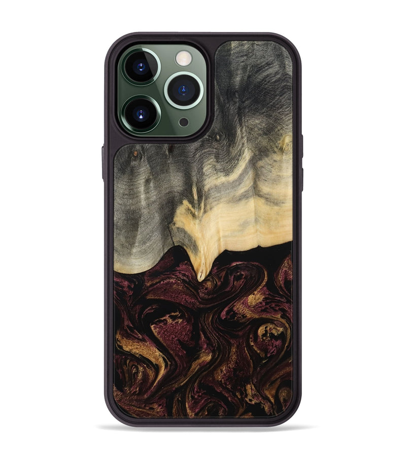 iPhone 13 Pro Max Wood Phone Case - Domingo (Red, 800637)