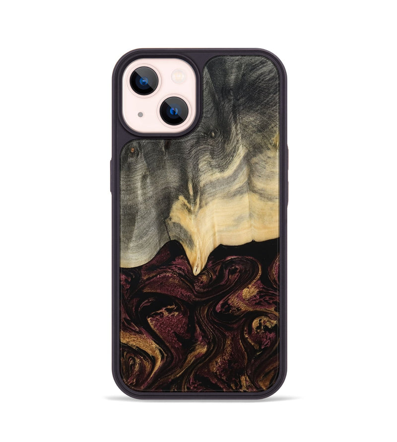 iPhone 14 Wood Phone Case - Domingo (Red, 800637)