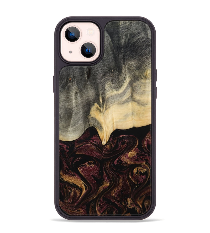 iPhone 14 Plus Wood Phone Case - Domingo (Red, 800637)