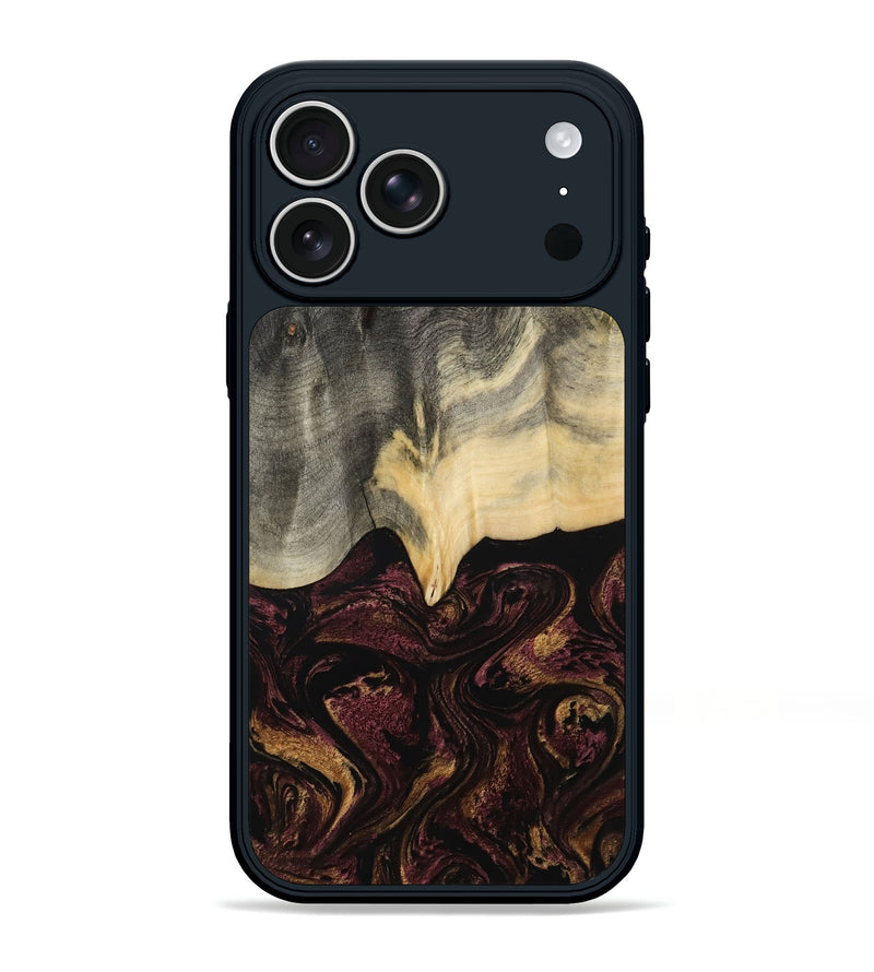 iPhone 17 Pro Max Wood Phone Case - Domingo (Red, 800637)