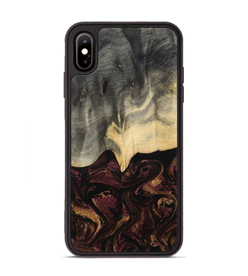 iPhone Xs Max Wood Phone Case - Domingo (Red, 800637)