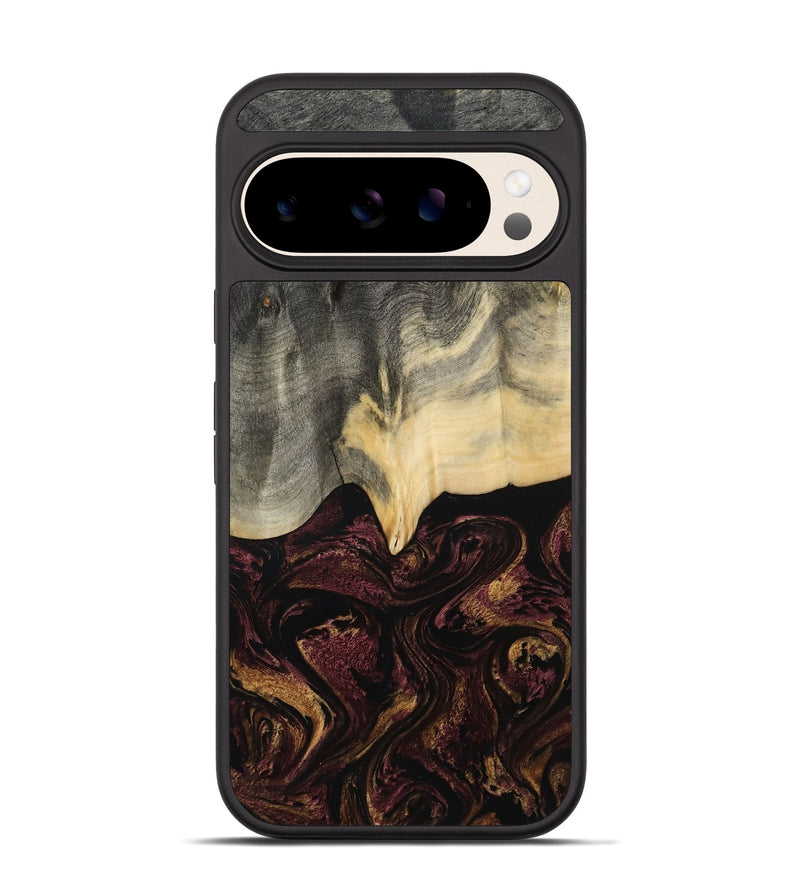 Pixel 10 Wood Phone Case - Domingo (Red, 800637)