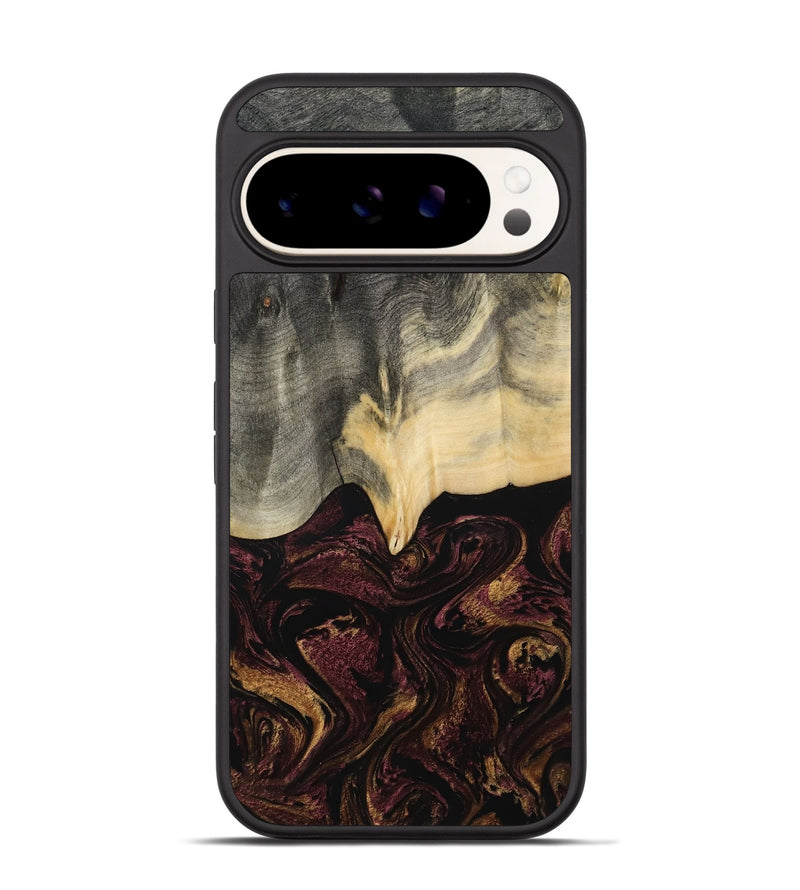 Pixel 9 Wood Phone Case - Domingo (Red, 800637)