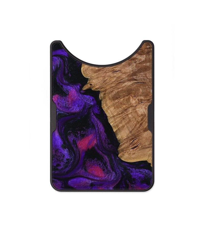 Alloy Wood Wallet - Leandra (Purple, 800638)