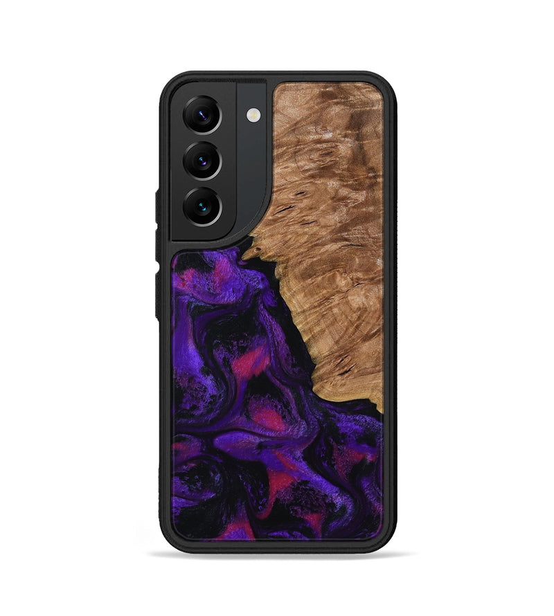 Galaxy S22 Wood Phone Case - Leandra (Purple, 800638)