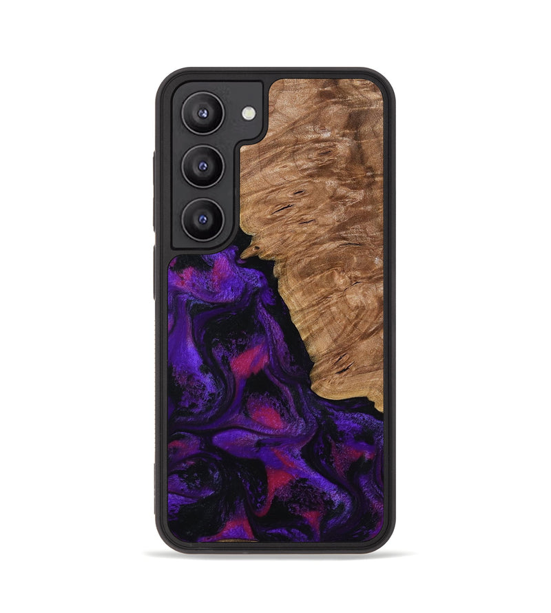 Galaxy S23 Wood Phone Case - Leandra (Purple, 800638)