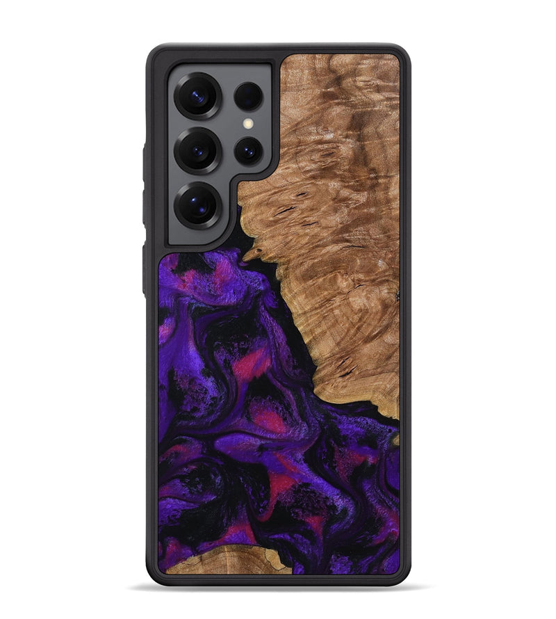 Galaxy S25 Ultra Wood Phone Case - Leandra (Purple, 800638)