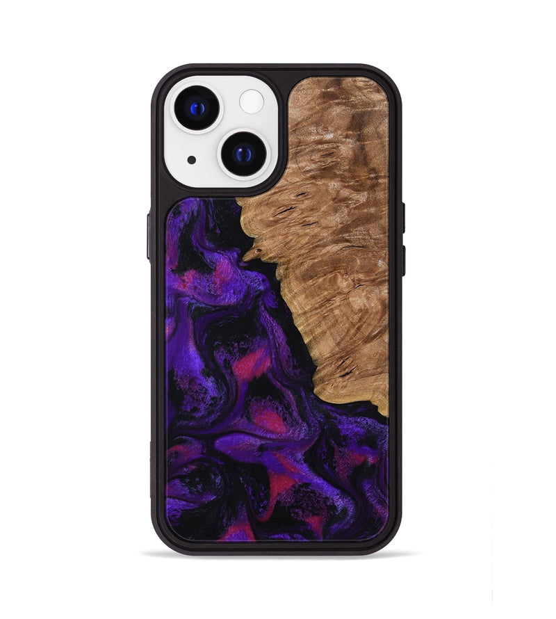 iPhone 13 Wood Phone Case - Leandra (Purple, 800638)