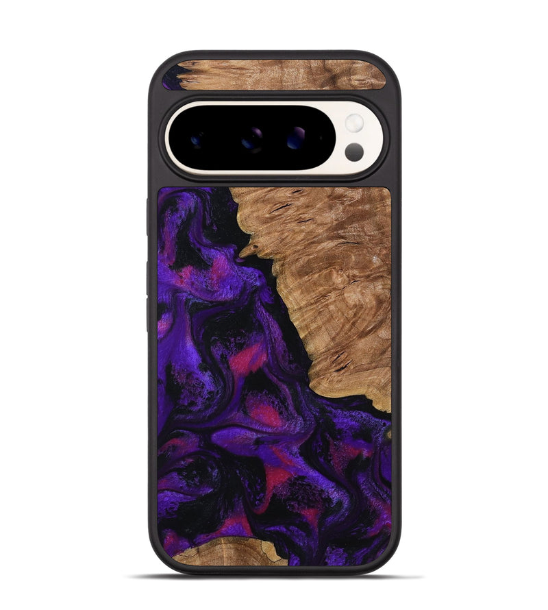 Pixel 9 Pro Wood Phone Case - Leandra (Purple, 800638)