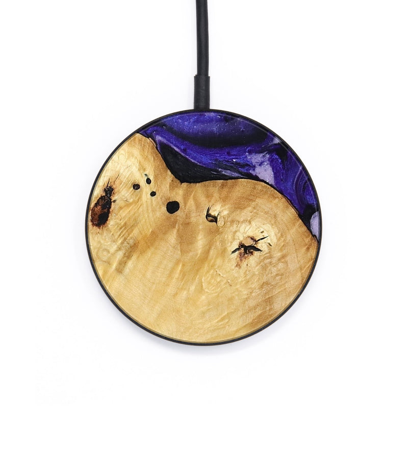 Circle Wood Wireless Charger - Cillian (Purple, 800639)
