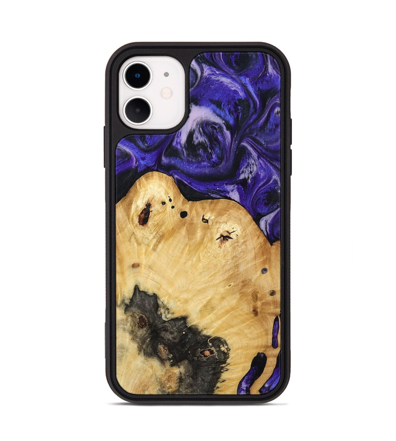 iPhone 11 Wood Phone Case - Cillian (Purple, 800639)
